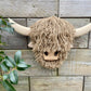 Wall Mounted Jute Highland Cow Head