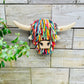 Wall Mounted Multi-coloured Highland Cow Head