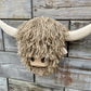 Wall Mounted Jute Highland Cow Head