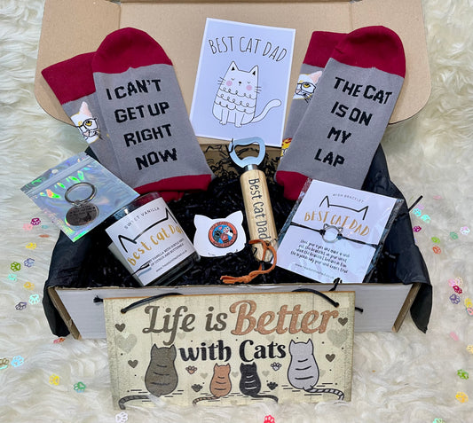 Best Cat Dad Gift Box Set