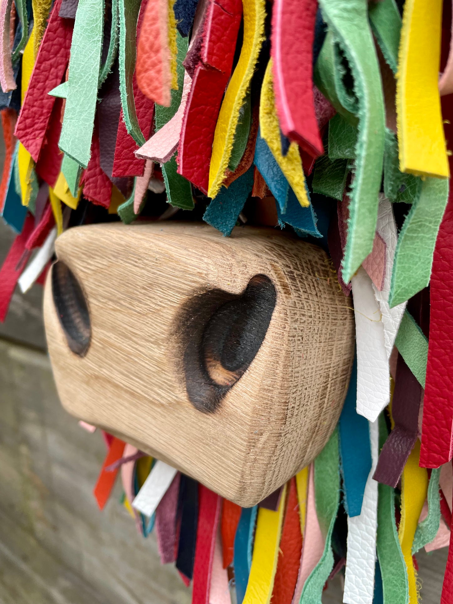 Wall Mounted Multi-coloured Highland Cow Head