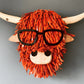 Wall Mounted Head Sheeran Highland Cow Head