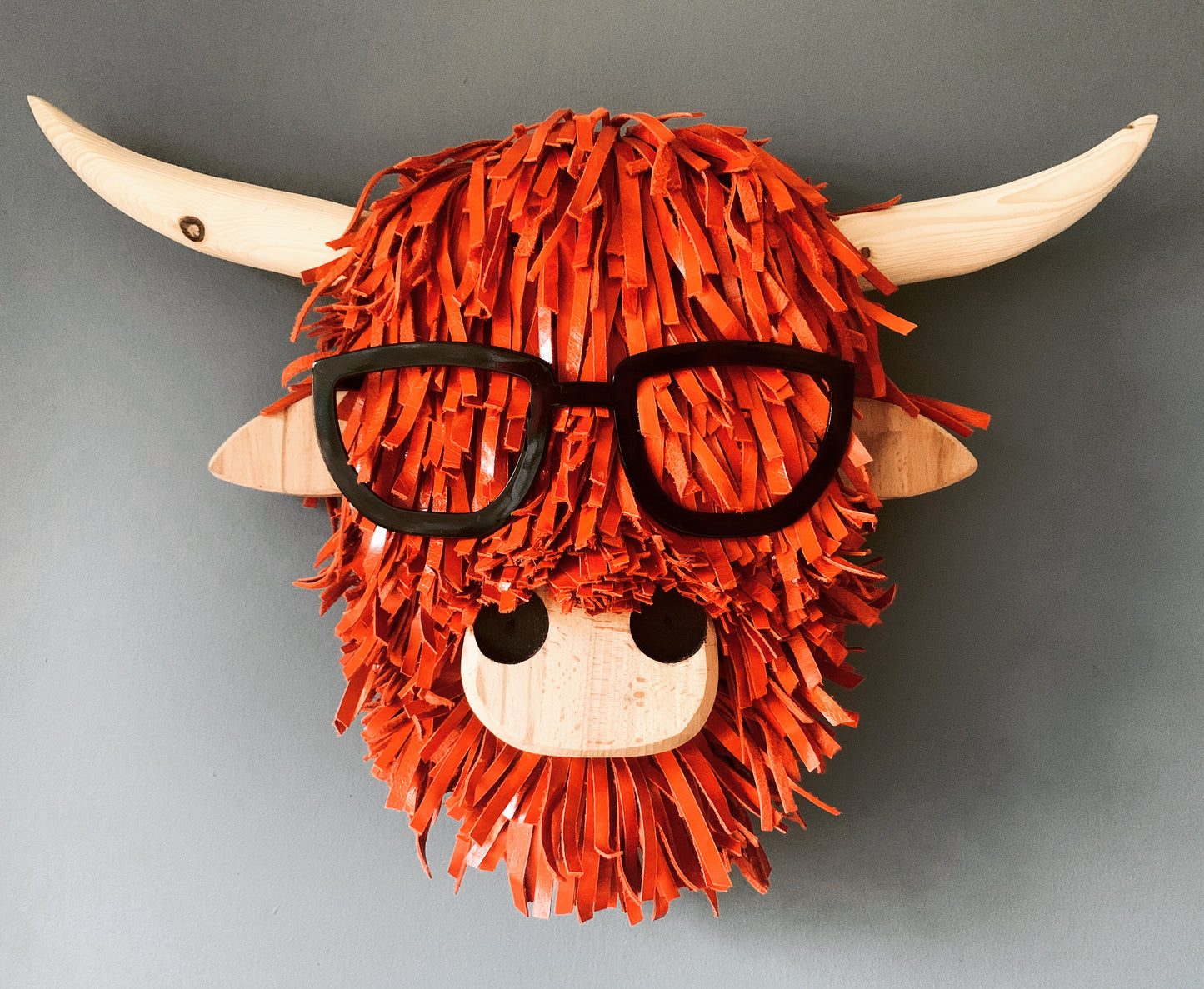 Wall Mounted Head Sheeran Highland Cow Head